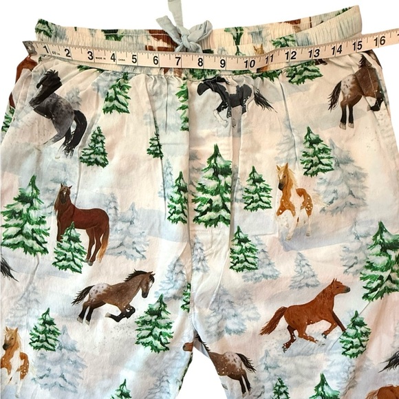 Sant and Abel x Skydog Wild 
& Free Mustang Pajama Bottoms Organic Western Horse - Picture 6 of 7